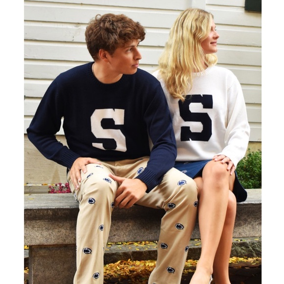 SMART TURNOUT Men’s Lambswool Varsity S Sweater size S - Picture 2 of 9